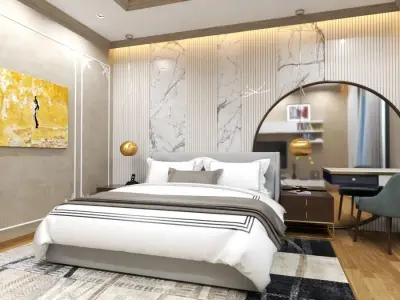 bedroom tv stand design for living room 3D model