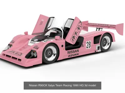 Pack Nissan R90CK Racing 1990 HQ interior
