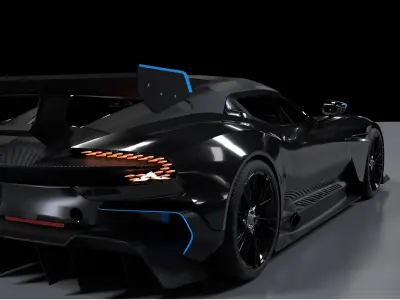 Aston Martin Vulcan 3D model