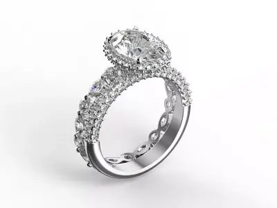 Ring wedding and anniversary 3D print model