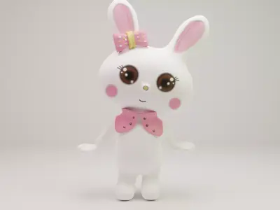 Cute Bunny 3D model purchase