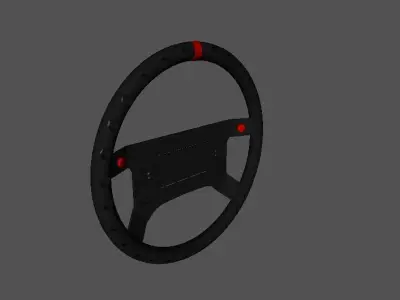 02 Volante 4 Bolas Low-poly 3D model