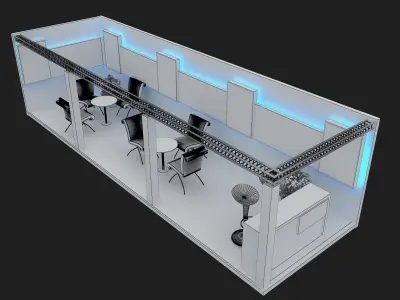 Booth Exhibition Stand a399c  3D model