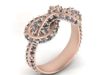 3d-model Knot ring 3D print model