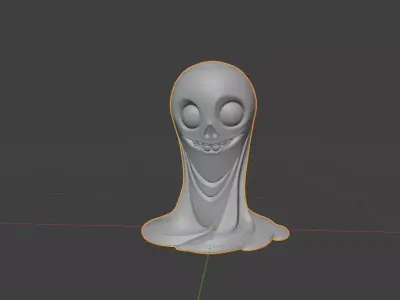 Spooky ghost Halloween 3D print model