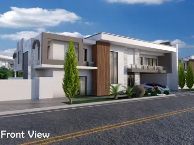 Modren luxury house  Low-poly 3D model