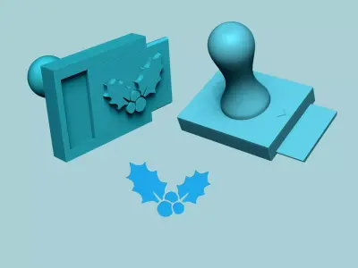 Stamp 71 - Christmas Garland - Fondant Decoration Maker Toy 3D print model