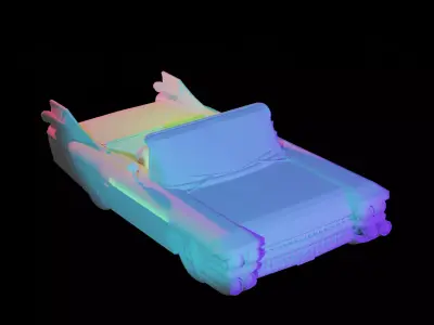 Cadillac convertible - convertible 3D print model