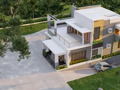 Contemporary 2 storey Lumion file 3D model