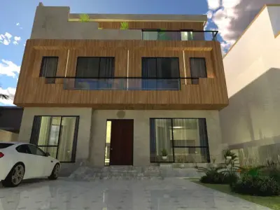 Three-Story Residential Building A45 SketchUp 3D model