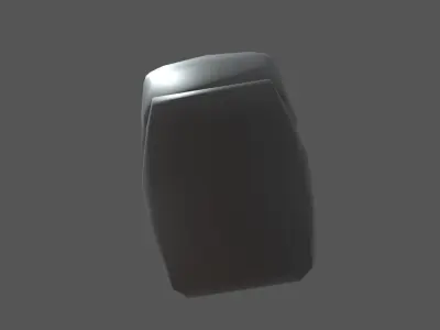 Car Seat 07 Low-poly 3D model