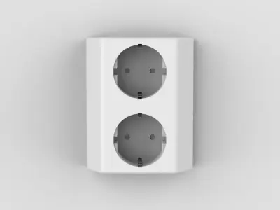 EU Power Outlet 3D model