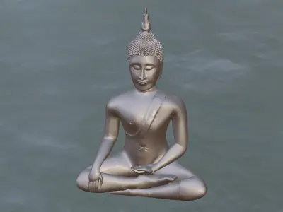 Budha Sculpture 3D print model