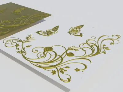 ornament butterfly 3D model
