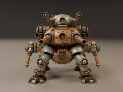 tank steampunk 3D print model