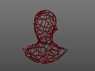 Mesh Statue Sculpture 3D  3D model