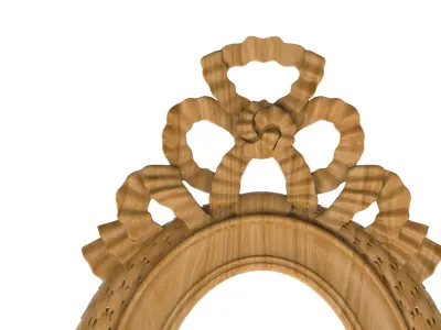 Carved picture frame STL 3D model 91