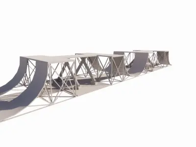 Skatepark-Skate Park PACK 3D model