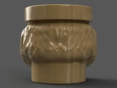 santa planter - vase - urn - candy dish - candle holder 3D print model