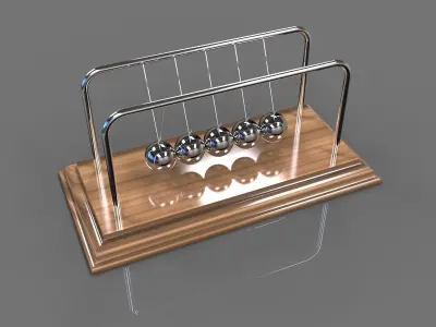 Newton Cradle - Pendulum 3D model