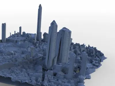 Asian City of the Future 3D model