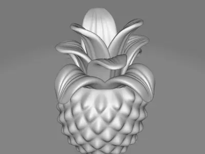 Gisla Pineapple Sculpture 3D model