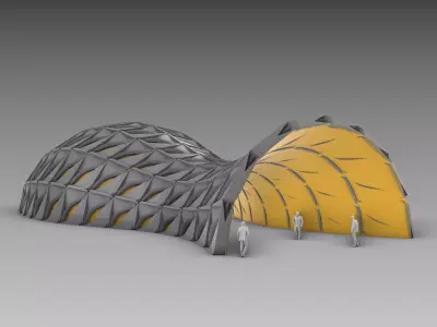 Parametric pavilion 3d model 3D model