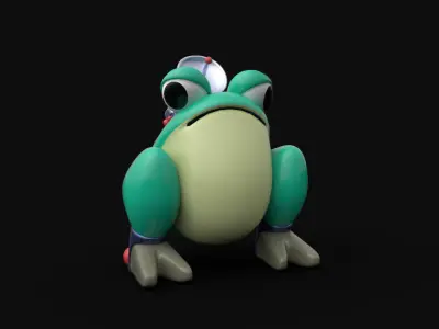 GunBound A-frog Low-poly 3D model