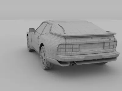 Porsche 944 Turbo S rev 3D model