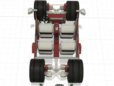 Car model and interior 3D model