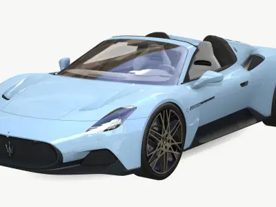 Maserati MC20 Cielo 2024 Low-poly 3D model