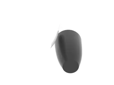 Black and White Large Vases 3D model
