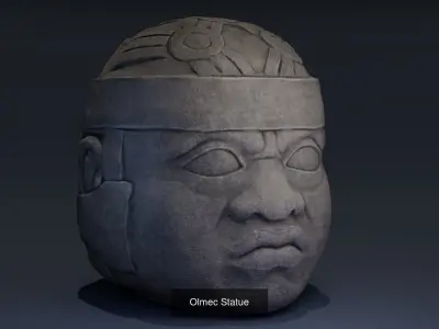 Aztec Statues - Game ready 3D Model Collection