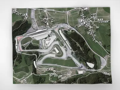 The Red Bull Ring  Spielberg  Austria 3D model