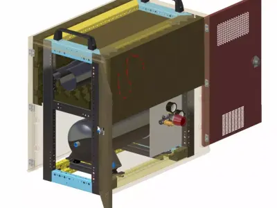 MIDI TOWER AIR COMPRESSOR 3D model