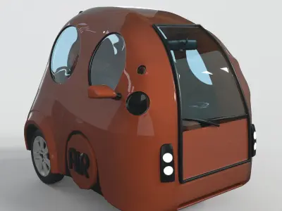 Cartoon car 3D model V1