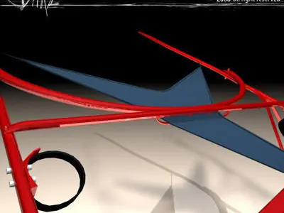 Racing sulky 3D model