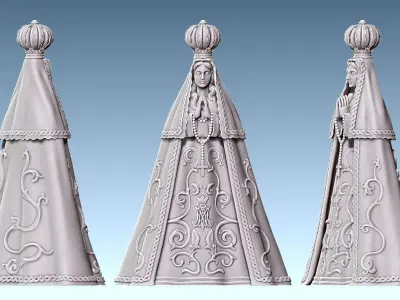 Our Lady of Valley - Virgen del Valle - CNC - 3D print model