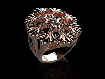 Modern Ring 3D print model order