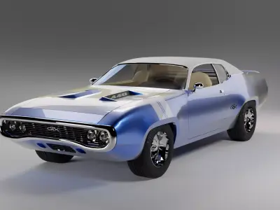 1971 Plymouth GTX 3D model