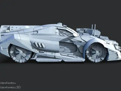 Cyber Car Free 3D model