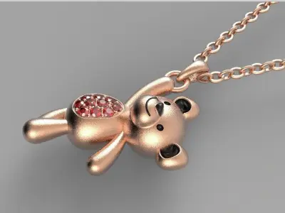 Bear  necklaces 3D print model
