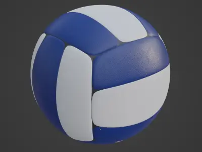 Volleyball Ball 02 Low-poly 3D model