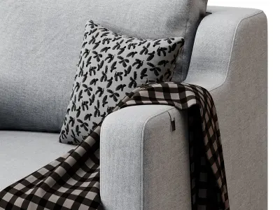 Halle armchair L by Delavega 3D model