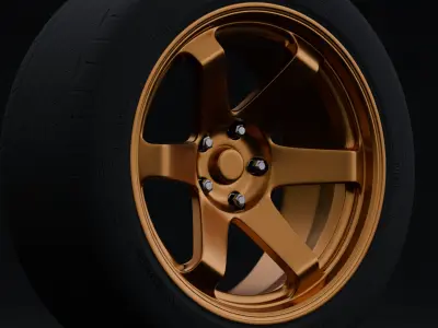 AVID1 AV06 Aftermarket Wheel Low-poly 3D model