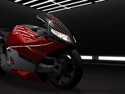 suzuki concept bike Low-poly 3D model