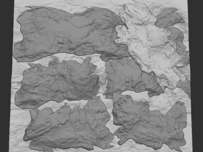 stone texture wall 3D model