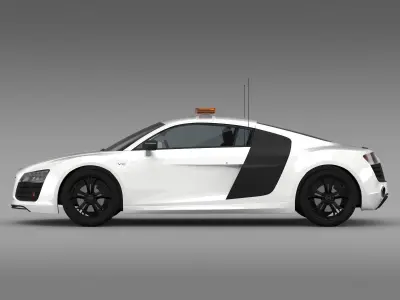 Audi R8 V10plus Safety Car 3D model