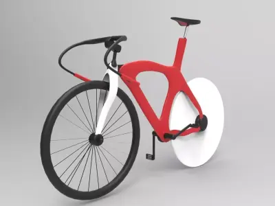 Carbon track bike Free 3D model