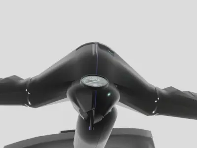 1981 Vespa PX150 black 3D model